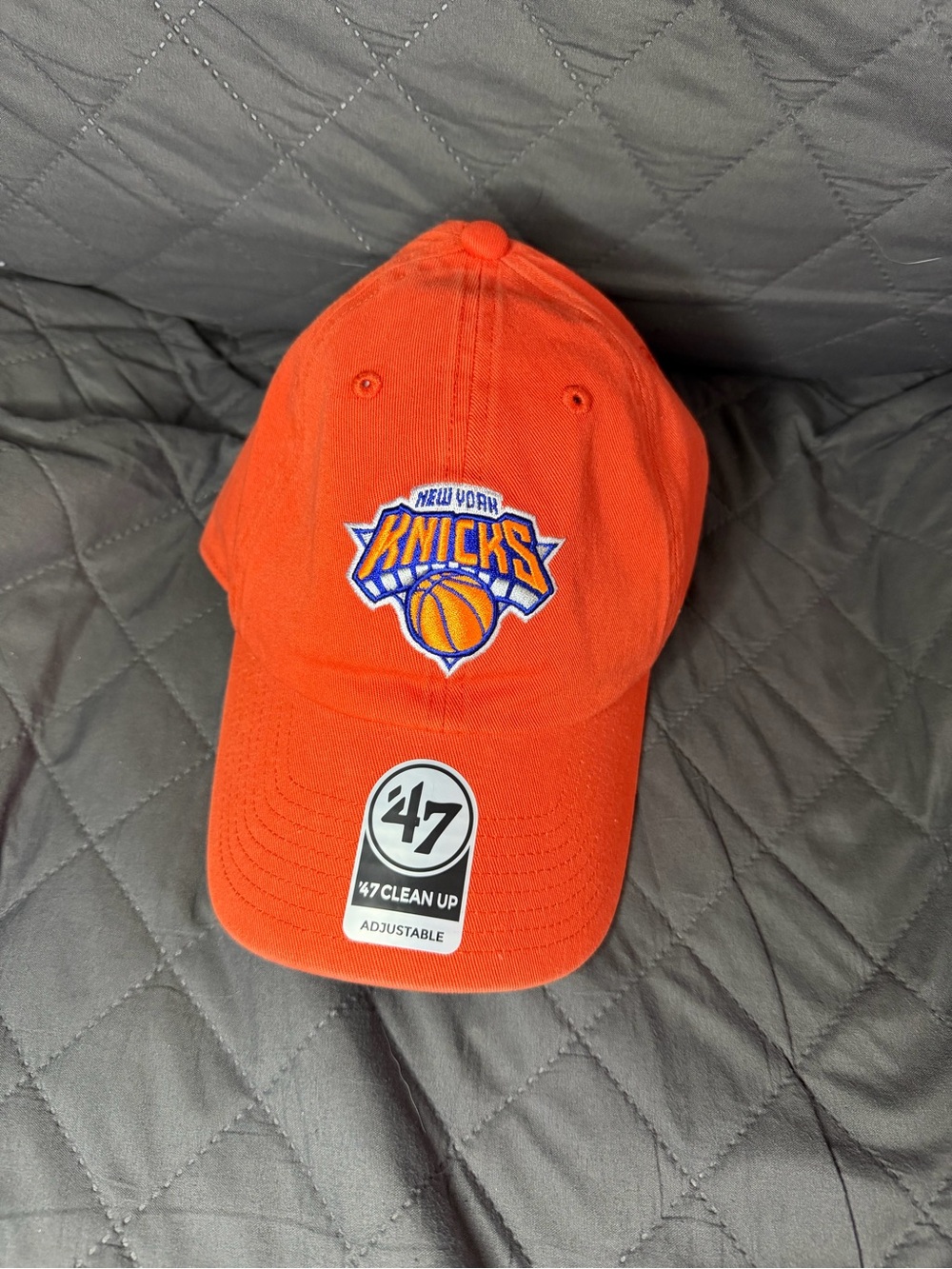 47 Orange New York Knicks Adjustable Cap